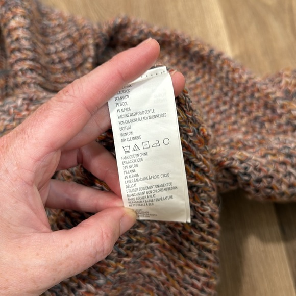 PRANA Callisto Sweater in Dark Maeve Wool Knit Turtleneck Pullover Size Small - Picture 6 of 9